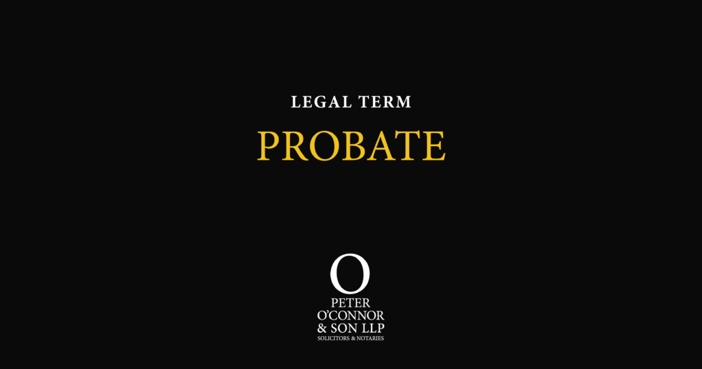 POC legal term probate