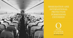 extension of immigration and international protection permissions